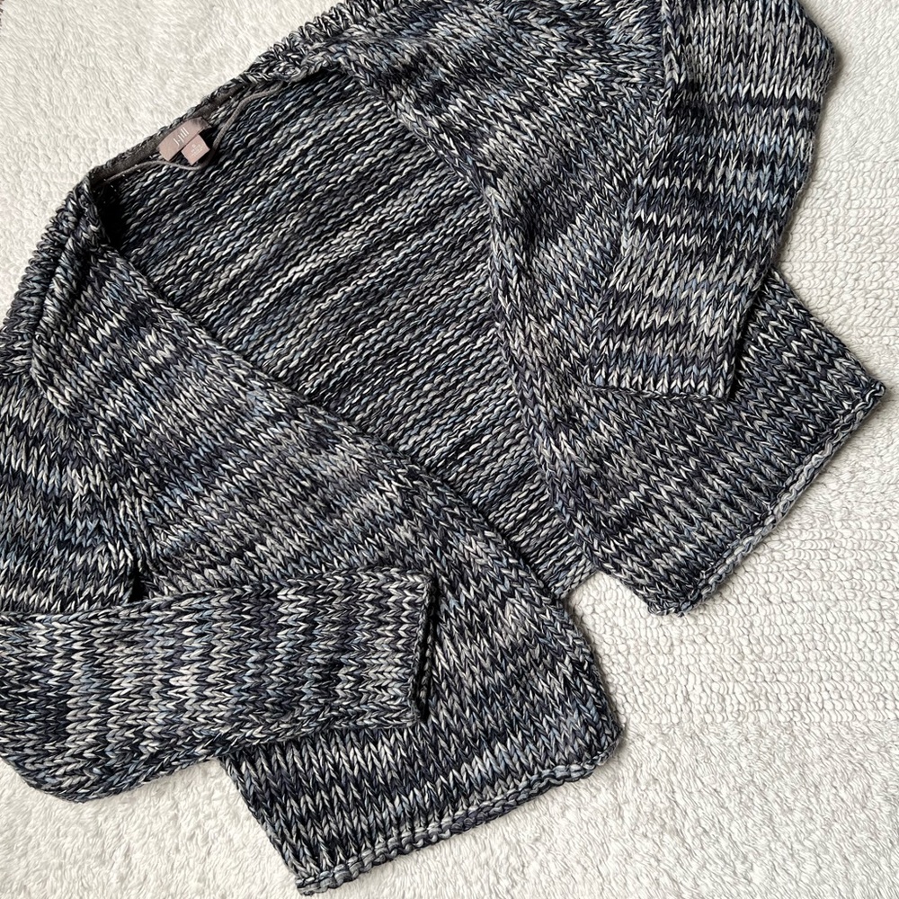 J. Jill Cropped Marled Knit Cropped Sweater
